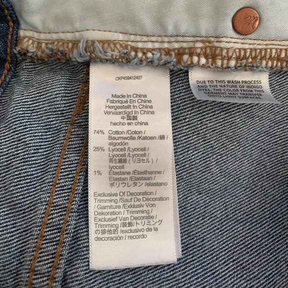 Madewell The Curvy Perfect Vintage Jean Short Size 20W - Picture 11 of 11